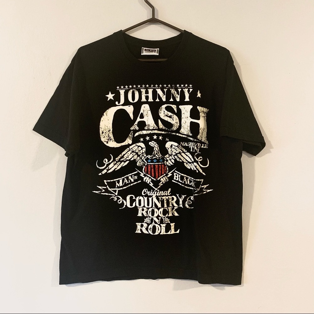 Vintage 90s Single Stitch Johnny Cash Tee Shirt